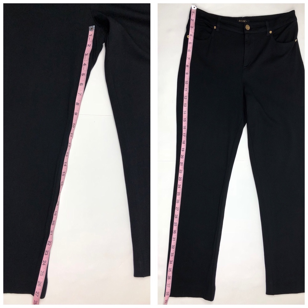 ESCADA Women's Black Viscose Blend Pants - Picture 7 of 8